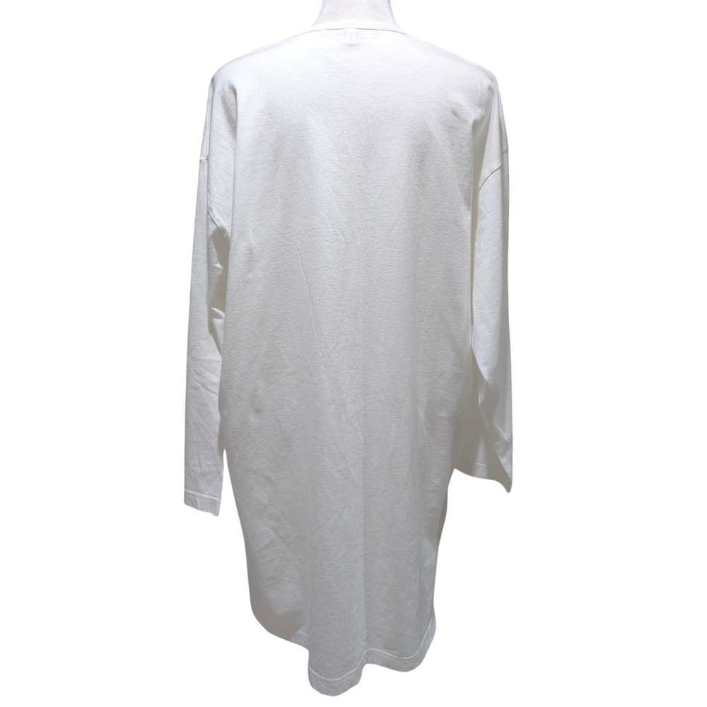VTG Victorias Secret Libra Zodiac Nightshirt White Cotton V-Neck Y2K S / M - Picture 3 of 10